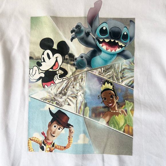 Disney 100 Anniversary Sweatshirt XS –Mickey, Stitch, Tiana & Woody |Collectible - Picture 7 of 7
